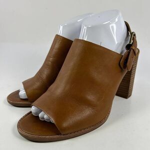 Madewell Brown Leather Heeled Mules
